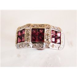 Tourmaline-Diamond Ring 1.80Ct 14k W/g