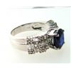 Image 4 : Diamond-Sapphire Ring 4.73Ct 18k W/g