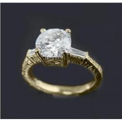 Anniversary Diamond Ring 1.65 Carat 14k Y/G
