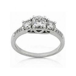 Present Past Future Diamond Ring1.53CT 14K W/g
