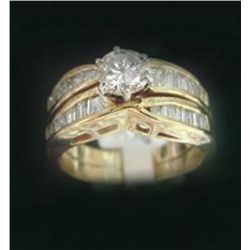 Engagement Ring : 1.20 Carat Clarity: SI3 14K Y/g