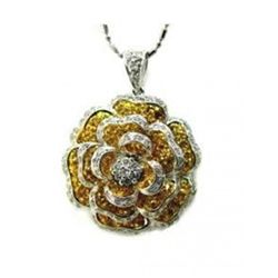 Rose Pendant  1.25 Ct D1.10Ct 18kW/G