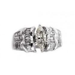 Marquise Diamond Ring 2.27 carat 18k  W/g