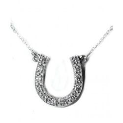 Hours Shoe Diamond Necklace Setting in 14k W/G