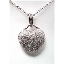 Creation Diamond Heart Pendant 2.00ct18kW/g Over