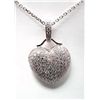 Image 1 : Creation Diamond Heart Pendant 2.00ct18kW/g Over