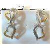 Image 1 : Heart Shape Dangle Earring Diamond 1.00Ct 18k W/g