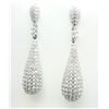 Image 1 : Creation Diamond Earring 6.80Ct 18k W/g Overlay