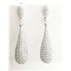 Image 2 : Creation Diamond Earring 6.80Ct 18k W/g Overlay