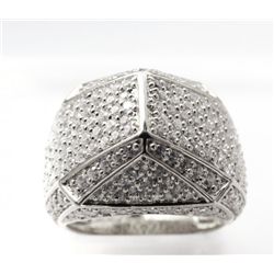 Creation Diamond Ring 3.00Ct 18k Y/g Overlay