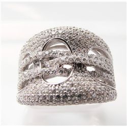 Creation Diamond Ring 2.50Ct 18k W/g Overlay