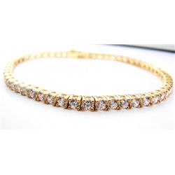 Creation Diamond Tennis Bracelet8.40Ct18kY/g Over