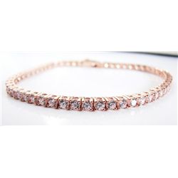 Creation Diamond Tennis Bracelet 8.40Ct18kR/g Over