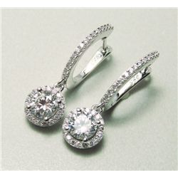 Creation Dia: Dangle Earring 2.45Ct 18kW/g Over
