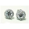Image 1 : Creation Diamond Stud Earring 2.40Ct 18k W/g Over