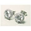 Image 2 : Creation Diamond Stud Earring 2.40Ct 18k W/g Over