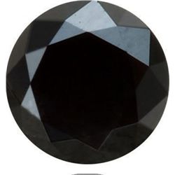 Loose Black Diamond Round Shape 8.54Ct 13x8.7 mm