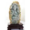 Image 1 : Chinese Jade Guanyin with  Wood Stand