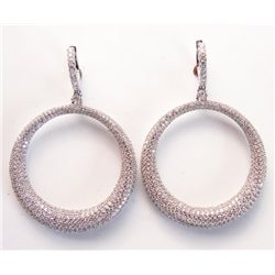 Creation Diamond Dangle Earring 8.2518k W/g Over
