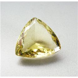 Natural Lemon Topaz Trillion Facet 22.45Ct 21x20.