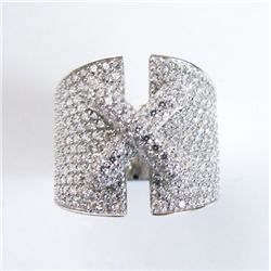 Creation Diamond  Ring 3.20Ct18k W /g Over