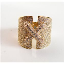 Creation Diamond  Ring 3.20Ct18k Y /g Over