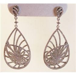 Ceation Diamond Chandeliers Ear 4.30Ct18k W/gOver