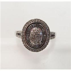 Vintage Diamond Ring .30CT 18k W/g Overlay