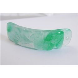 Natural Jadeite Jade Rooster ID Bracelet JBA-2B