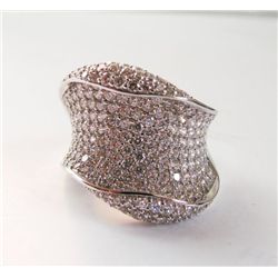 Creation Diamond Ring 3.00Ct 18k W/g Overlay