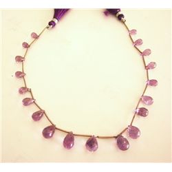 Natural Amethyst Pear Bit  45.00Ct SZ 4-8 mm