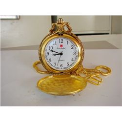 Pocket Watch 'L' Luis Cardini 18k Y/g Overlay
