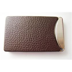 Quality Business Card Folder Stainless Lether Cov