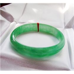 Natural Jade Bangle JBA-2A Size 6.5