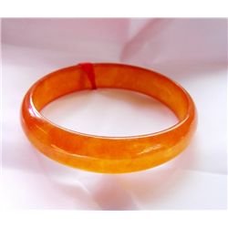 Natural Jadeite Jade Blood Bangle JBA-2B Size 6.5