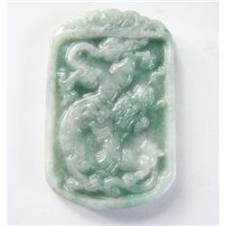 Natural Jadeite Jade Carving Dragon JBA-2B