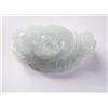 Image 1 : White jadeite jade Guanyin Buddha Hand &Frok JBA-2B