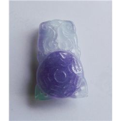 Bagua and Floating Yin Yang Jadeite Pendants JBC-2B