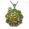 Image 1 : Multi-Colored Pendant 47.CT 18k W/g Overlay 925 Silver