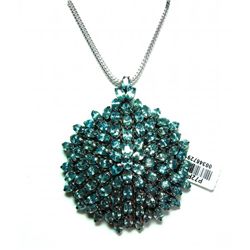Natural Blue Zicorn Pendant 40.52 Ct