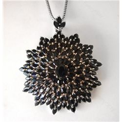 Natural Gem: Black Sapphire Pendant 70.Carat