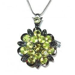 Natural Citrine Pendant 22.02Ct 18k Antique