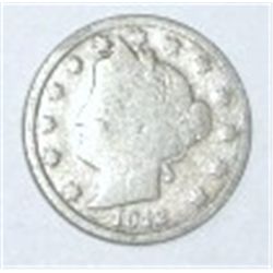 1912 LIBERTY HEAD "V" NICKEL RED BOOK VALUE IS $4.00+ *NICE EARLY VERY GOOD GRADE NICKEL*!!