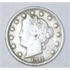 Image 1 : 1911 LIBERTY HEAD "V" NICKEL RED BOOK VALUE IS $4.00+ *NICE EARLY FINE GRADE NICKEL*!!