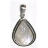STERLING SILVER .925 RARE *MOONSTONE* BEAUTIFUL TEAR DROP SHAPE PENDANT TOTAL WEIGHT IS 5.83 GRAMS!