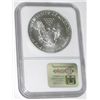 Image 2 : 2002 CERTIFIED 1oz SILVER EAGLE *CERTIFIED BY NGC MS-69*!! SILVER EAGLE CAME OUT OF SAFE!!