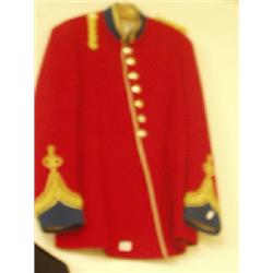 Officer's ceremonial red jacket with gold braid (Wessex regiment) £40 - 60...