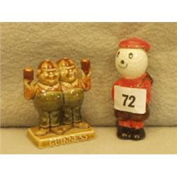 Crown Devon golfer and Wade Guinness Tweedledum and Tweedledee £30 - 50...