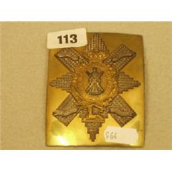Black Watch buckle plate £60 - 80...