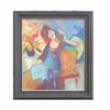 Image 1 : "RELAXING" - ORIGINAL OIL ON CANVAS